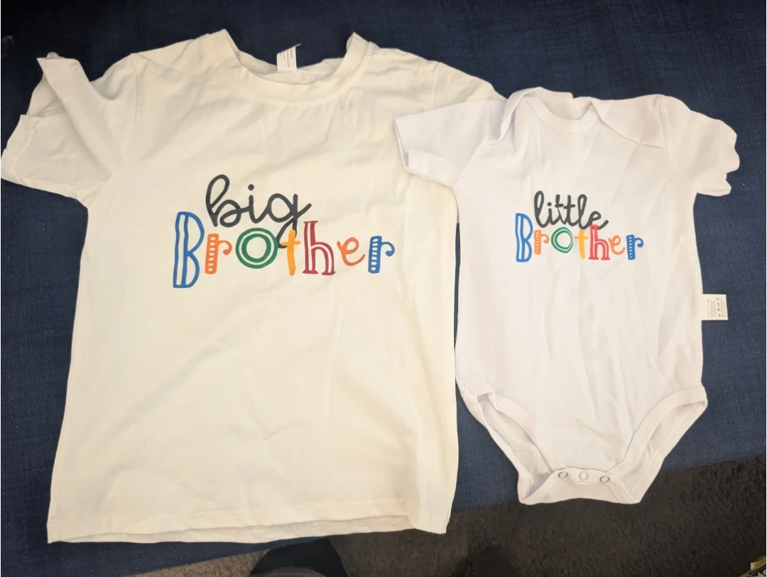 Big Brother and Little Brother matching outfit set