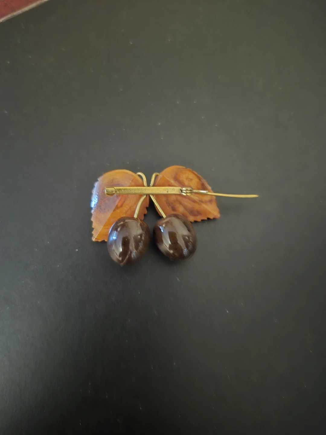 Vintage Cherry Fruit Brooch - photo 2