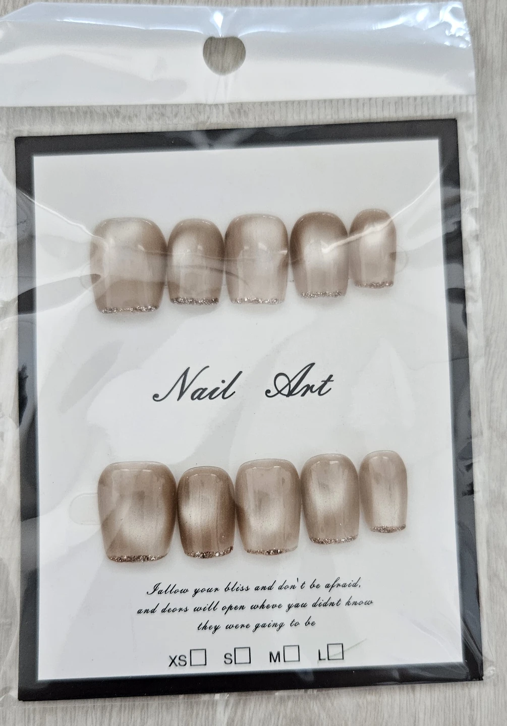 Nude Cat Eye Press-On Nails