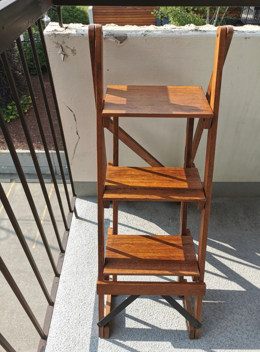 Pottery Barn Solid Hardwood A-Frame Ladder Display Shelf - photo 2