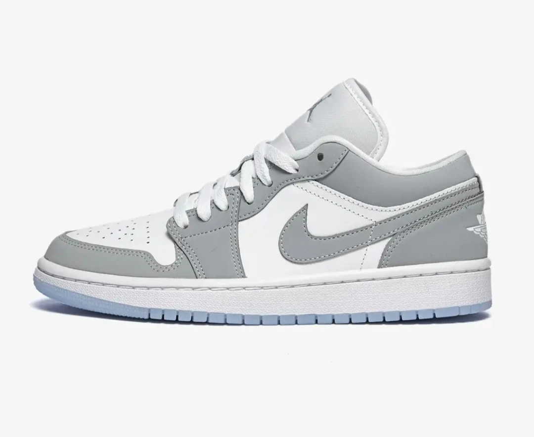 Nike Air Jordan 1 Low "White/Wolf Grey" Sneakers - photo 3