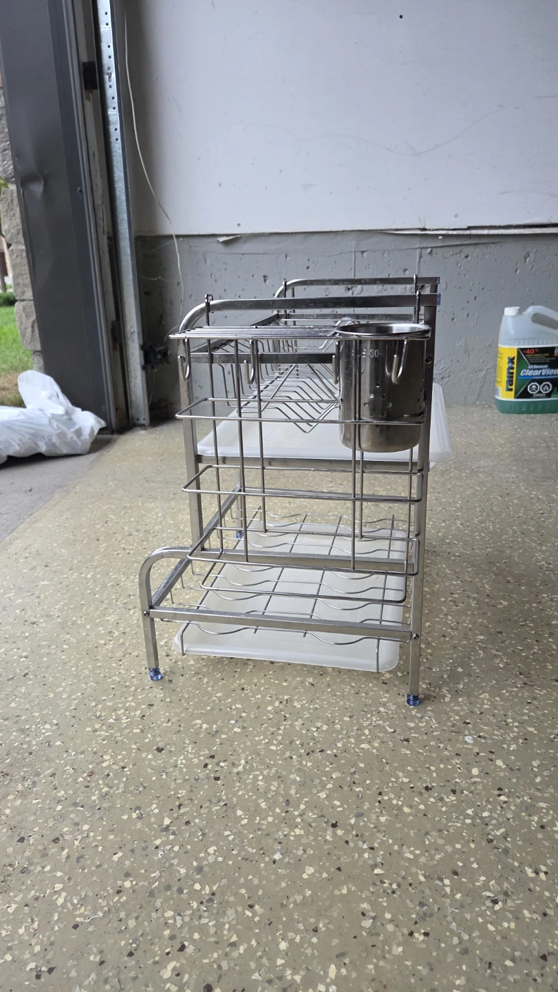 Two-Tier Stainless Steel Dish Drying Rack