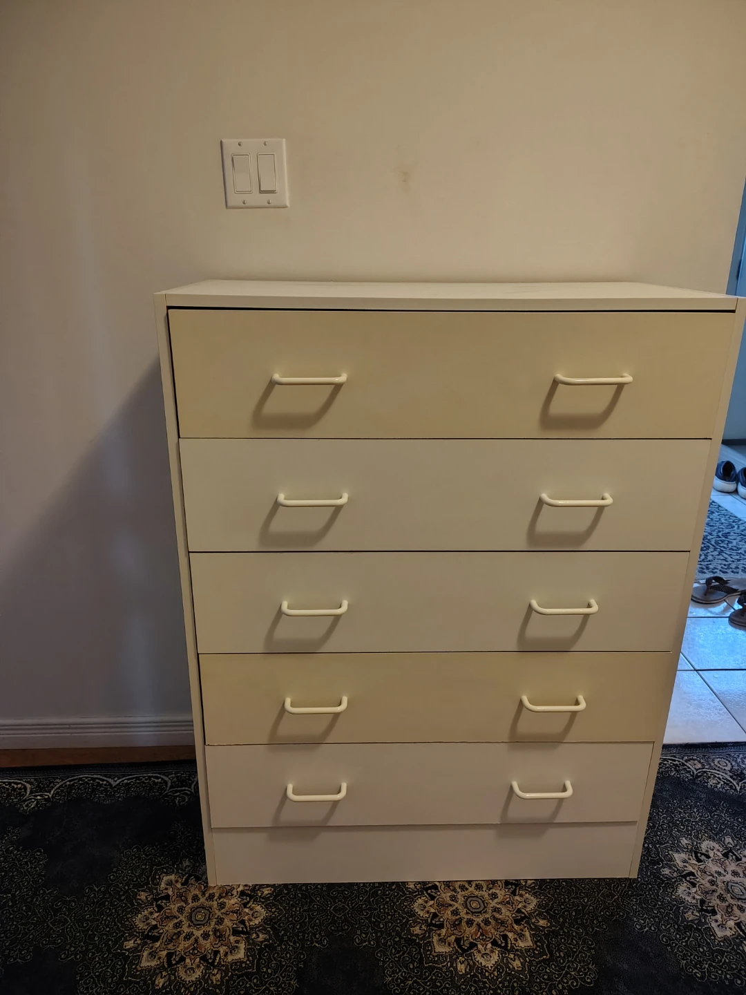 White 5-Drawer Dresser - photo 5