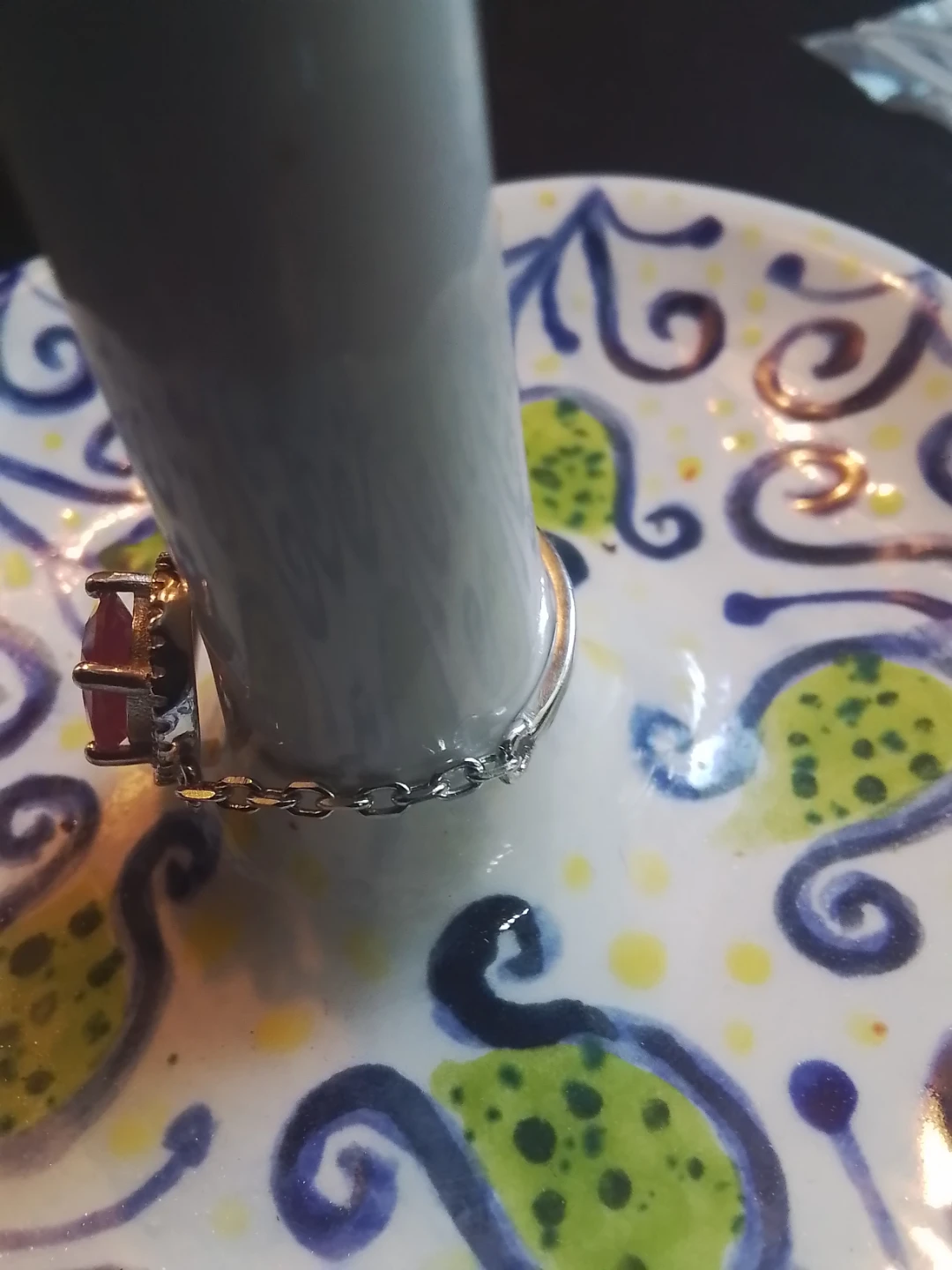 Artisan S925 Sterling Silver Halo Ring – Vibrant Magenta - photo 4