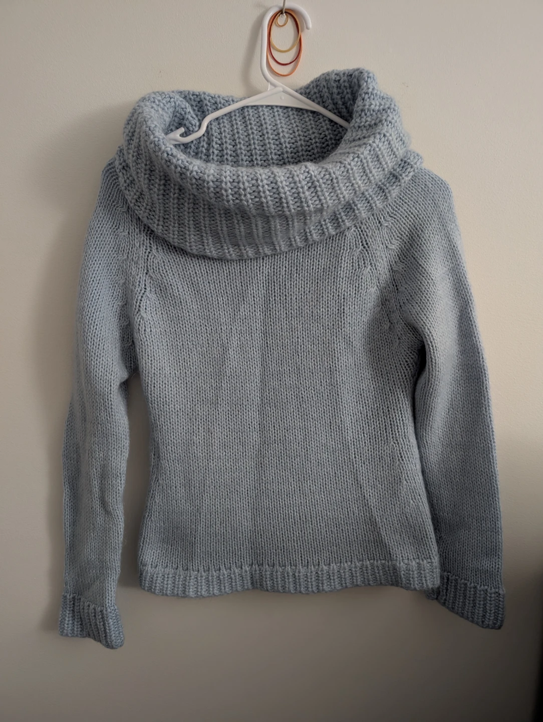 ON Light Blue Cowl Neck Knit Sweater