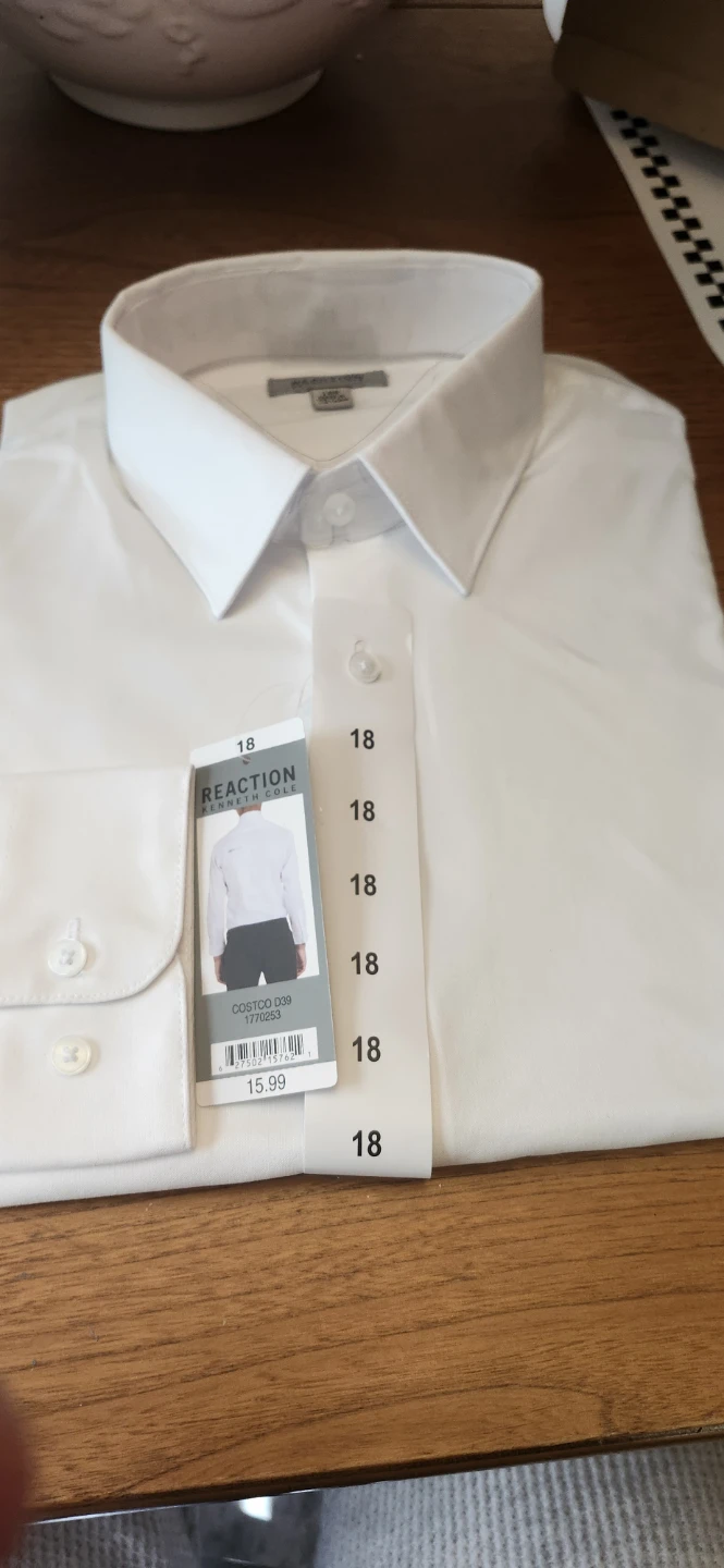Kenneth Cole Reaction Youth Dress Shirt White