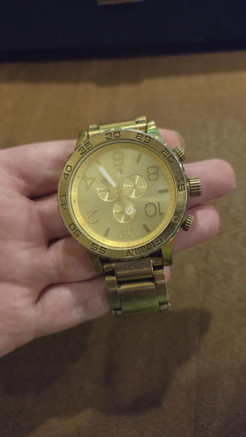 Nixon 51-30 Chrono Watch Gold Tone