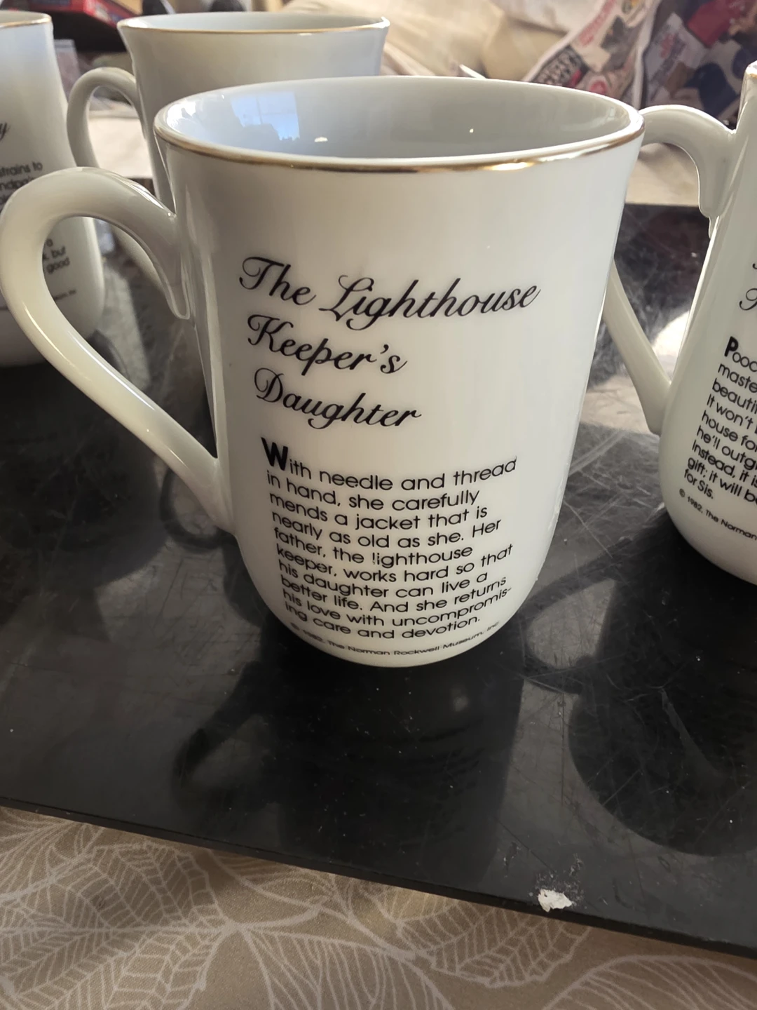 Set of 4 Norman Rockwell Porcelain Mugs - photo 4