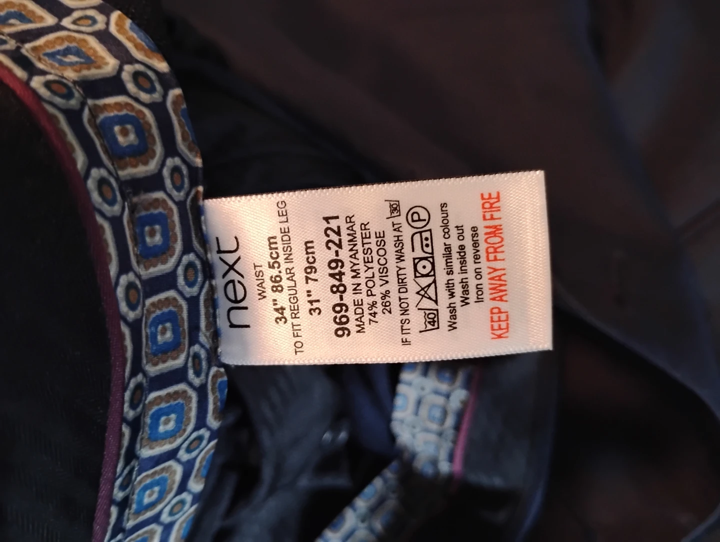 Men’s Dark Blue Pinstripe Suit –  Never Worn - photo 5