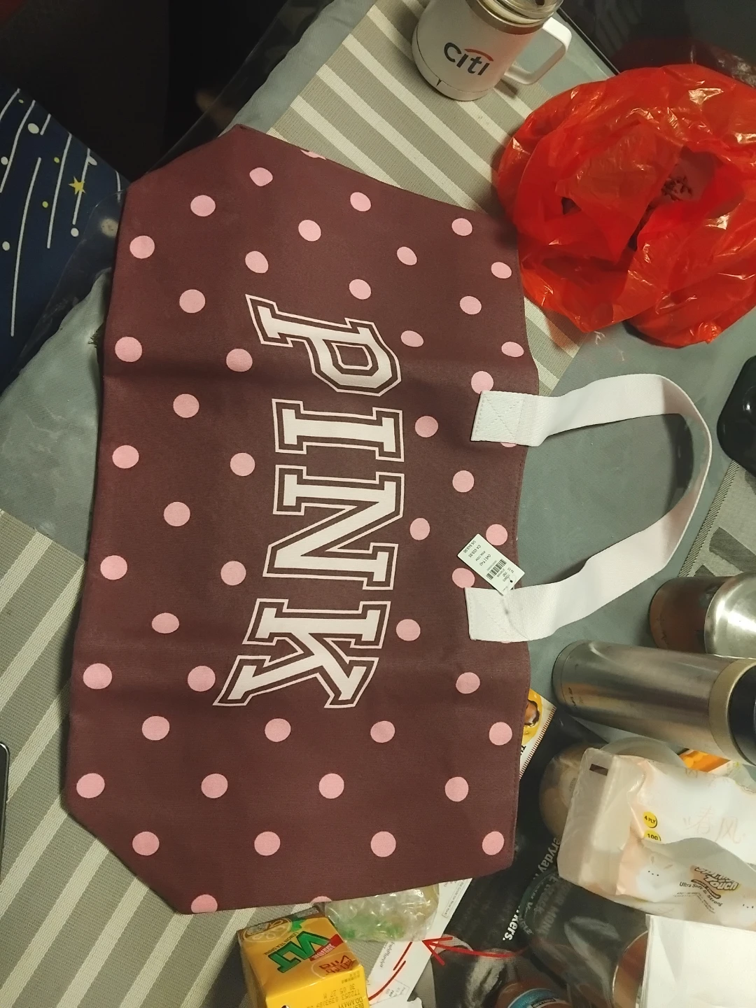 Victoria's Secret PINK Polka Dot Tote