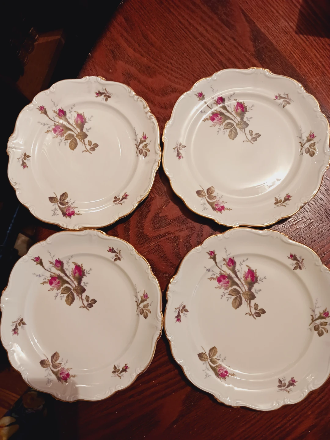 Set of 4 Rosenthal Pompadour Porcelain Plates - photo 2