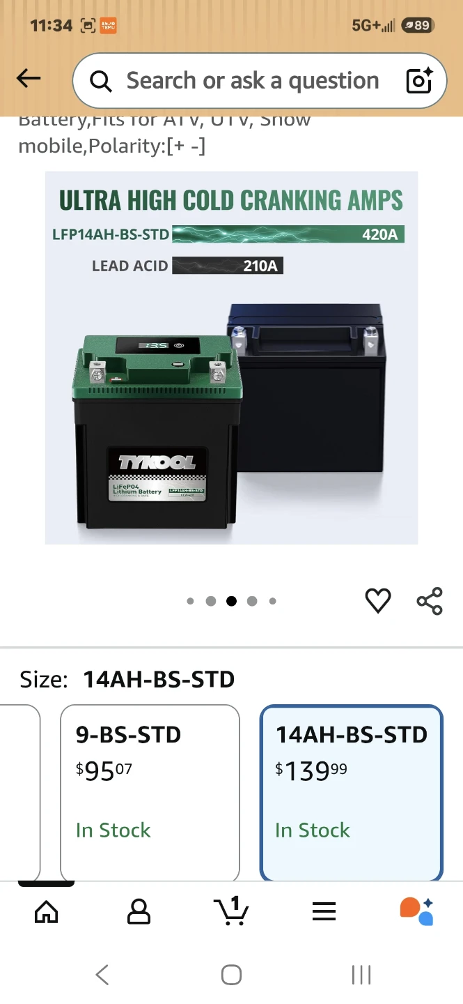Tykool LFP14-BS-STD Lithium Ion Battery - photo 2