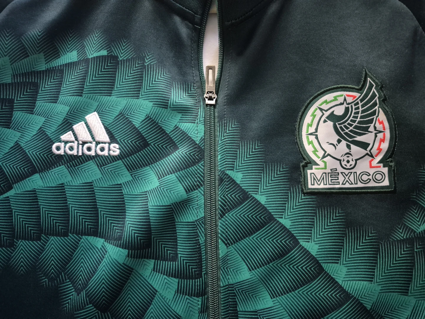 Mexico National Soccer Team, "Adidas" Brand, Track Jacket - photo 3