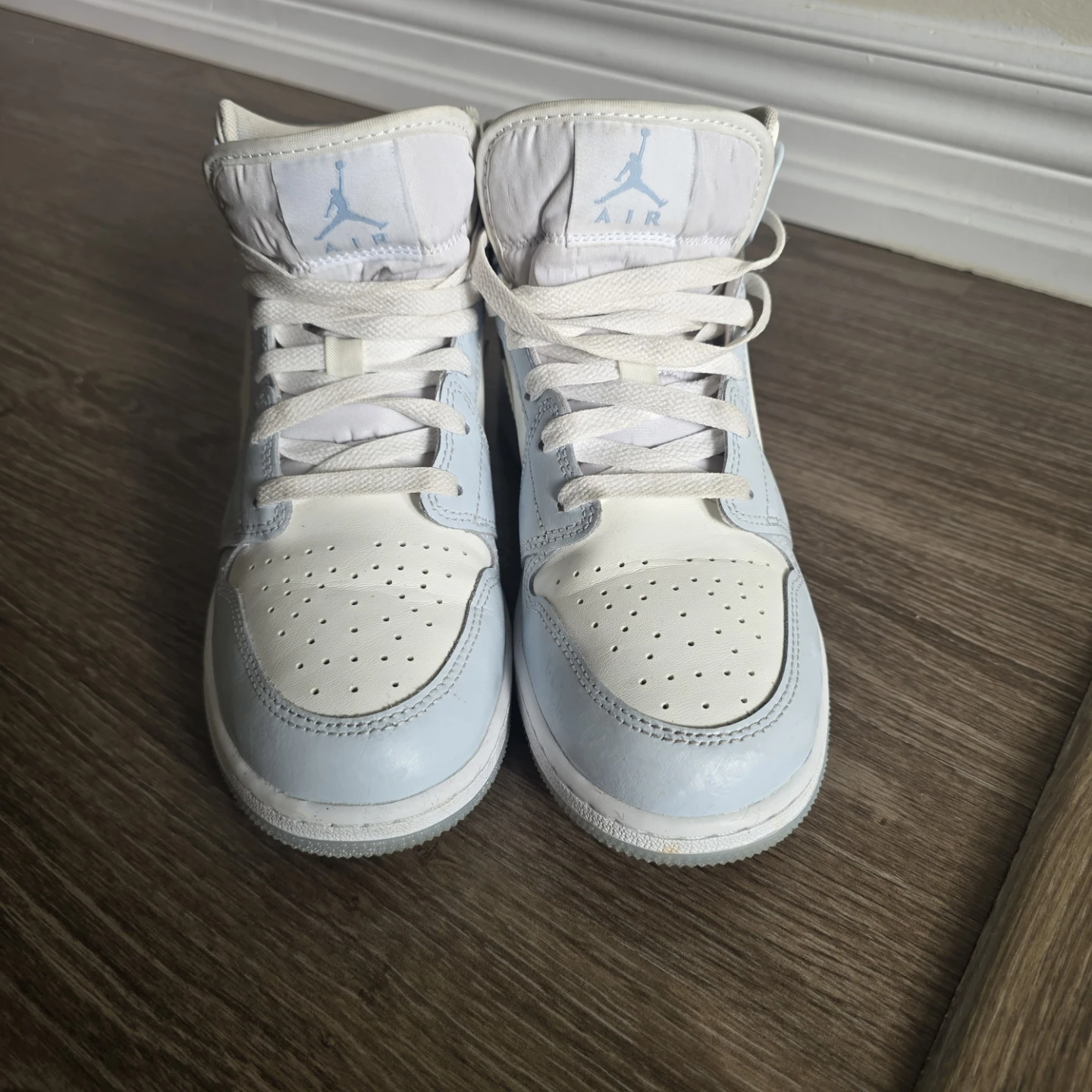 Jordan Mid Sneakers - Light Blue / White - photo 2