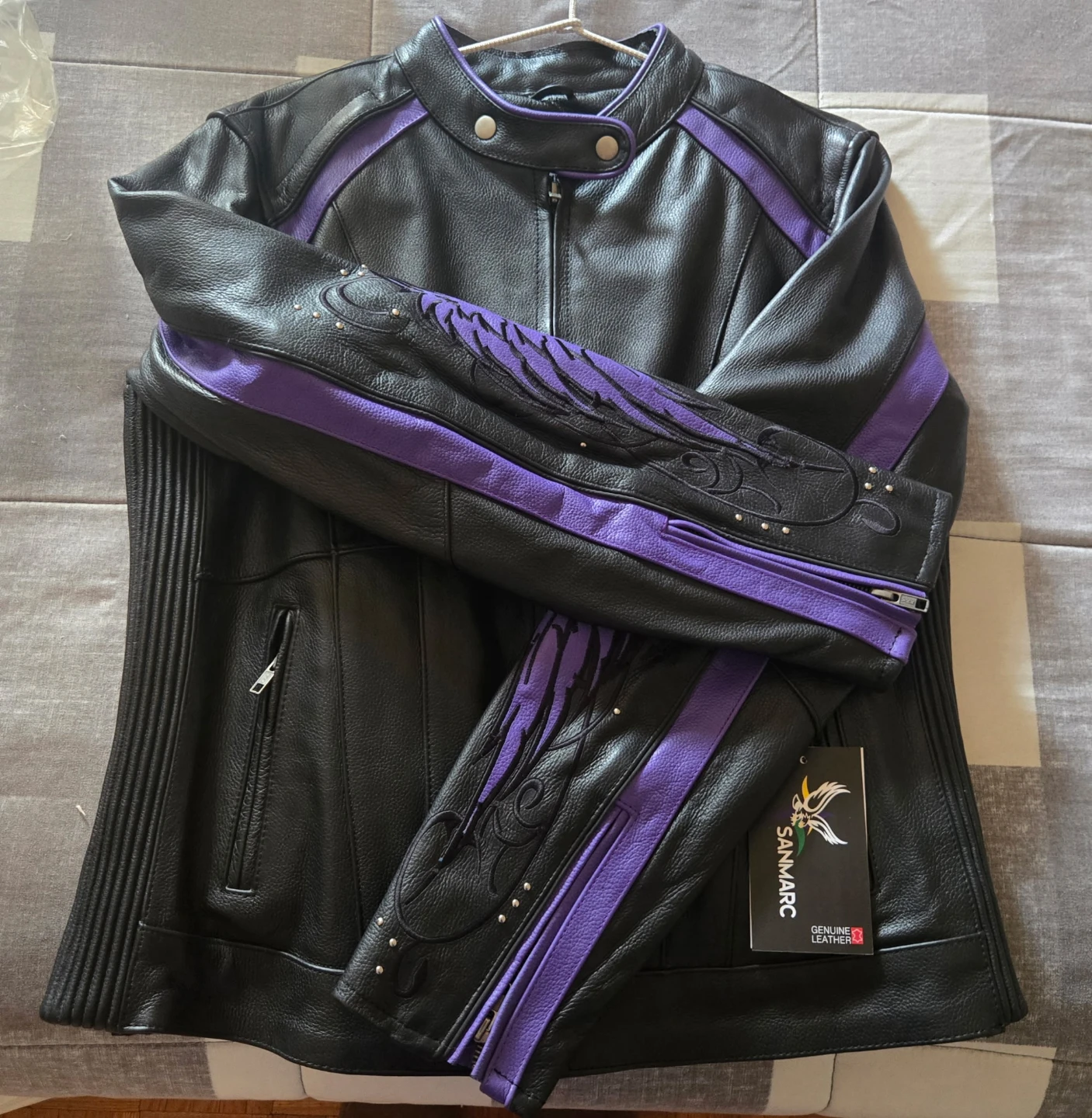 Sanmarc Genuine Leather Motorcycle Jacket - photo 2