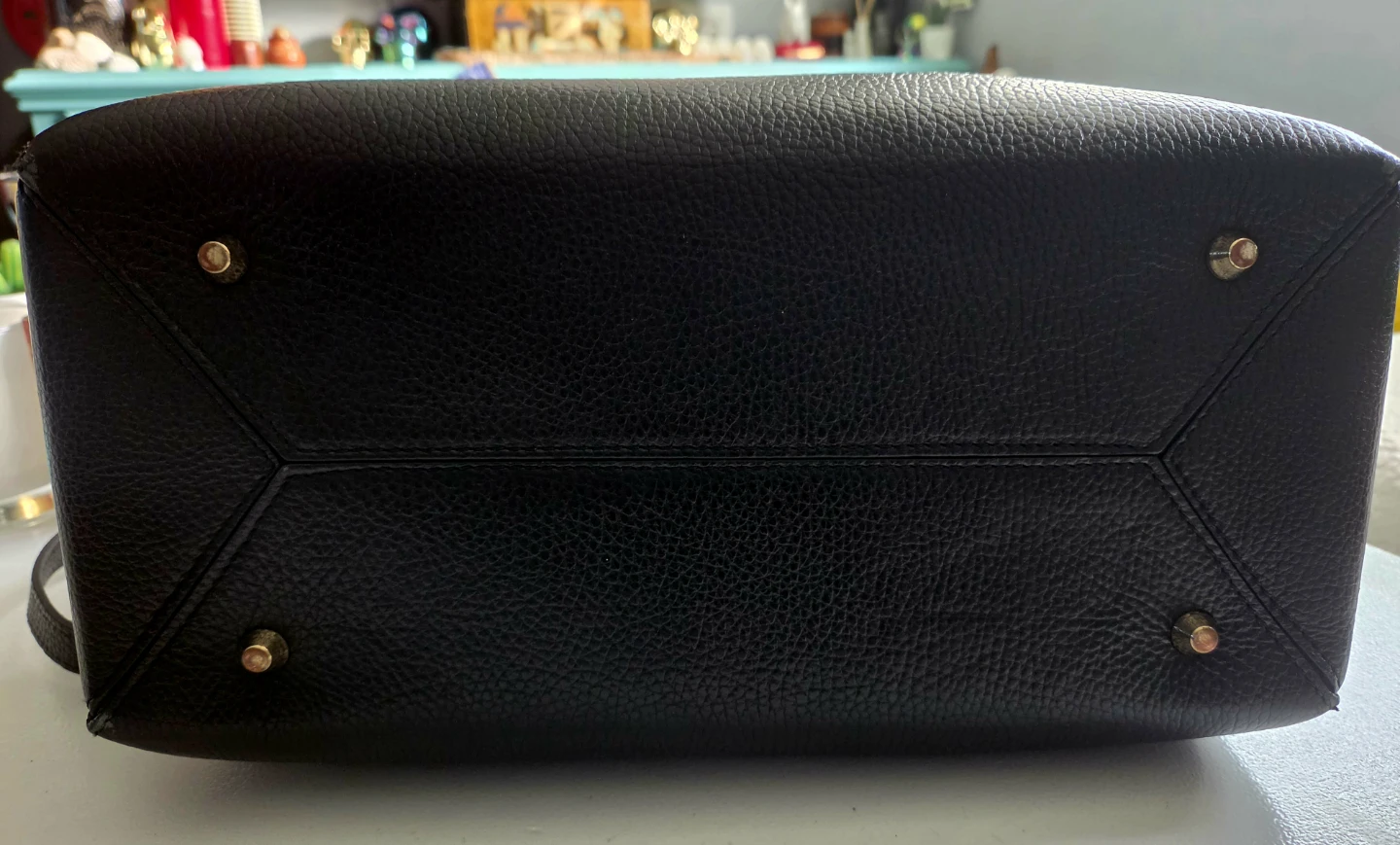 Vera Pelle Black Leather Tote Bag - photo 4