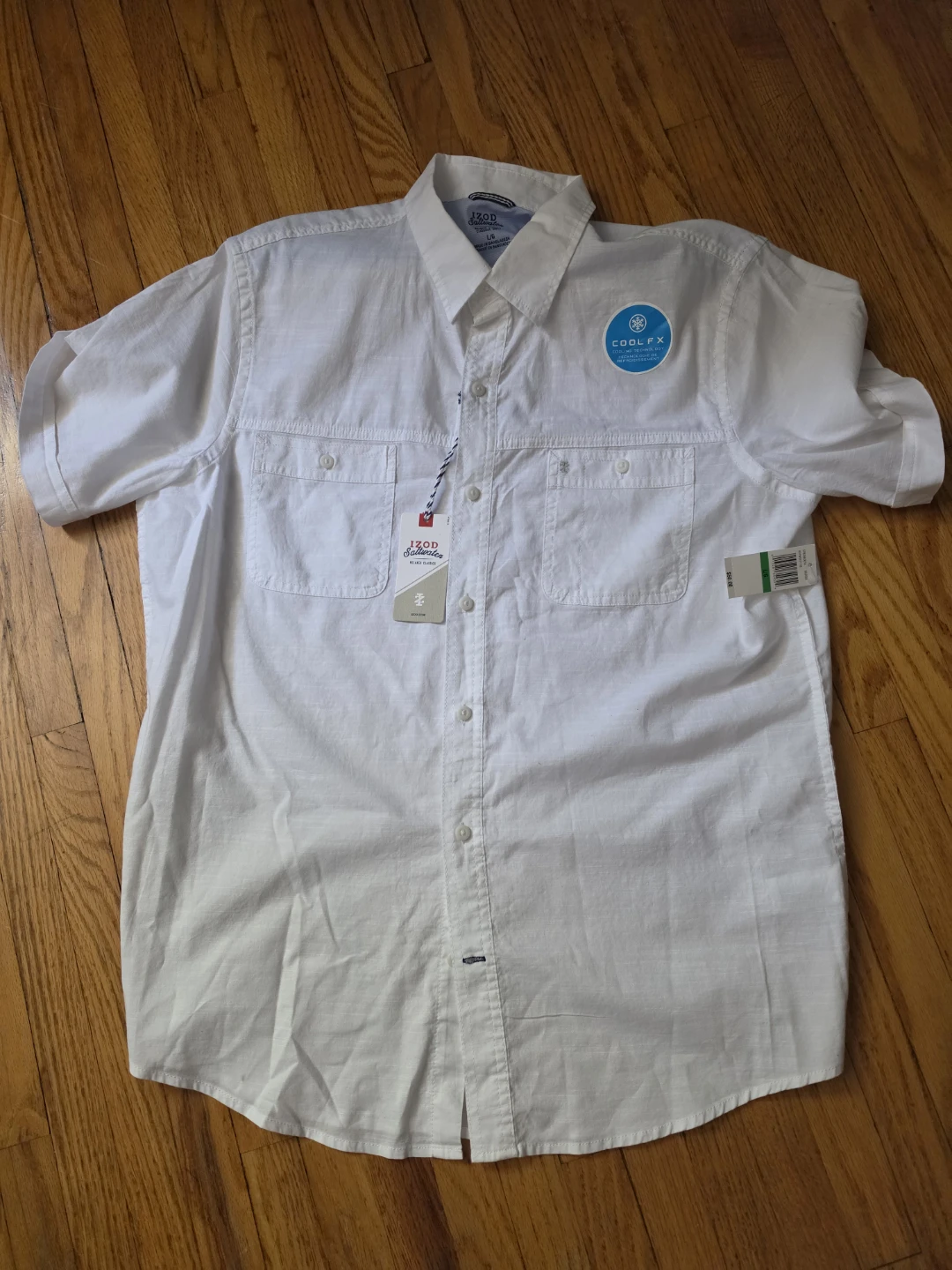 IZOD Saltwater Relaxed Classics Shirt - White 🏈
