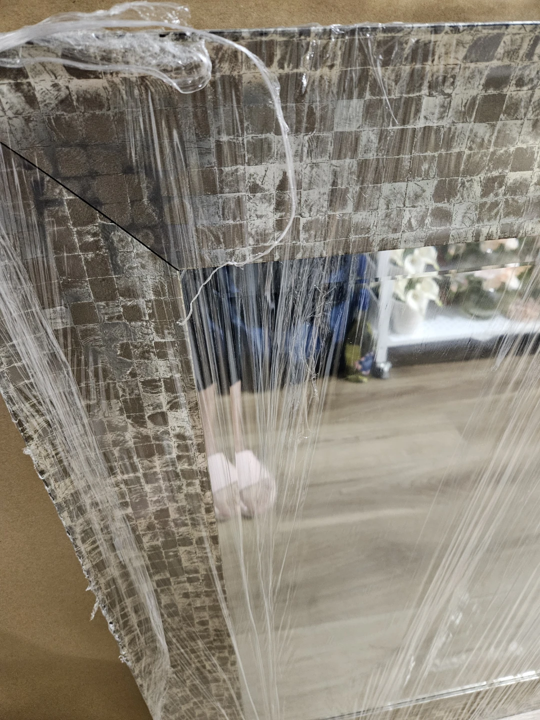 Large Mosaic Frame Wall Mirror - photo 2