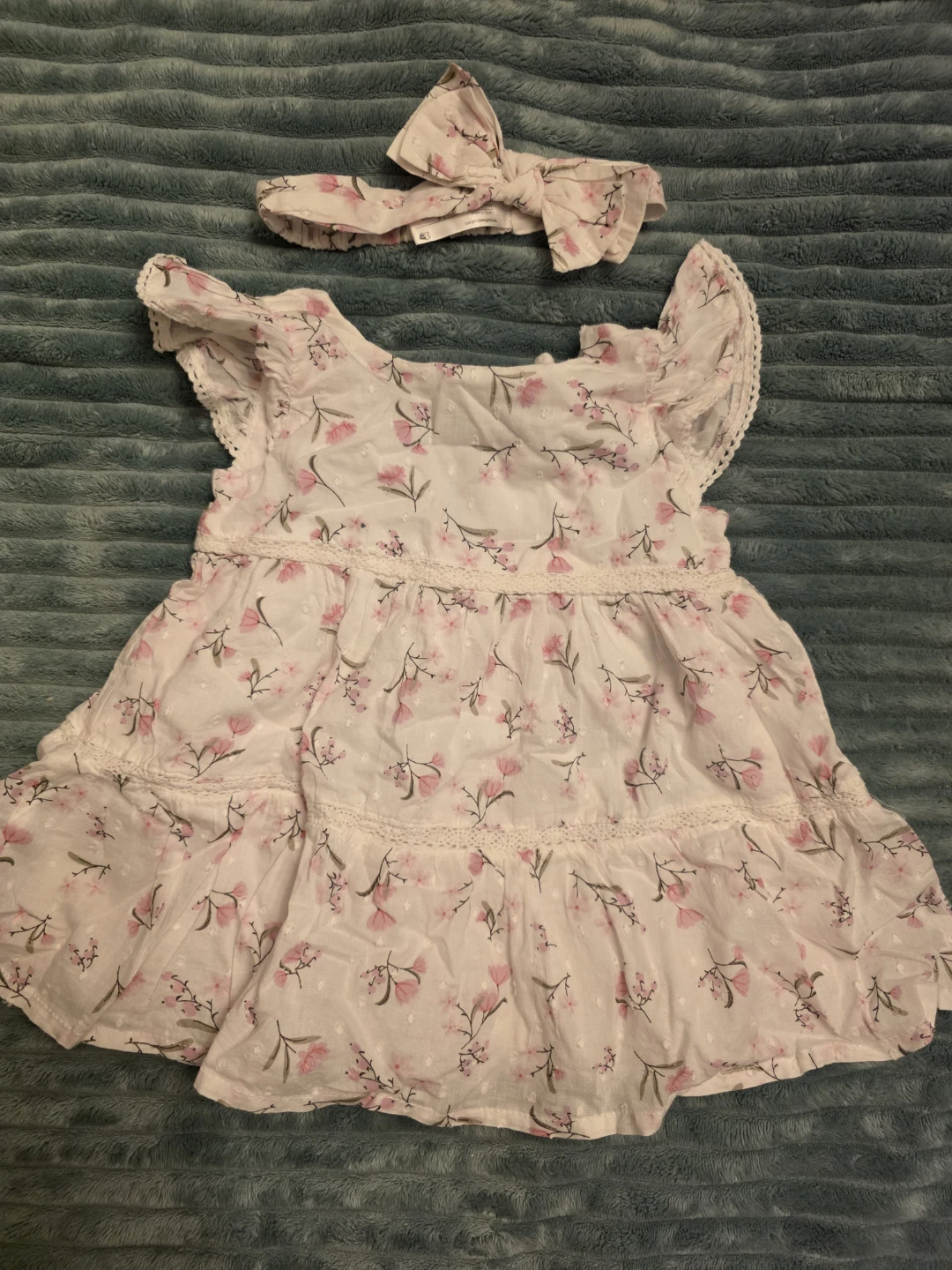 Baby dress and headband set 3-6 Months