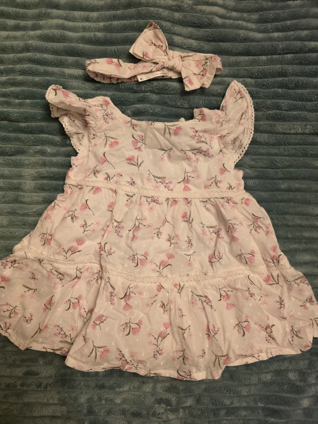 Baby dress and headband set 3-6 Months
