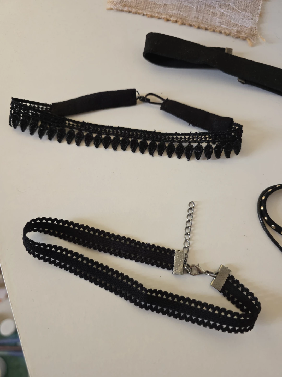 Set of 4 Black Choker Necklaces 🏈 - photo 3