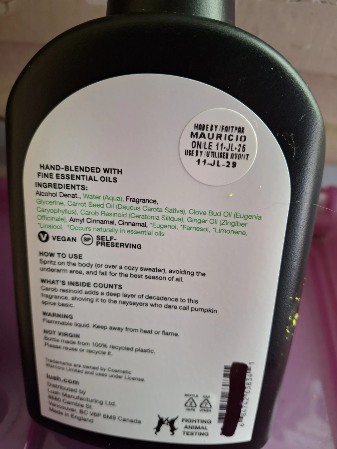 Lush Pumpkin Spice Body Spray 200ml - photo 5