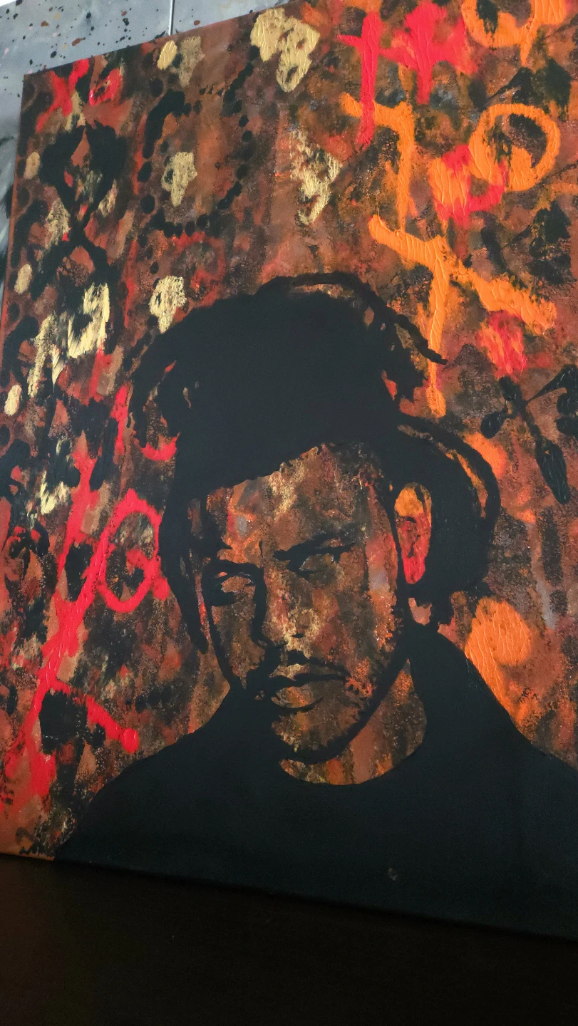 The Weeknd Abstract Canvas Art - photo 2