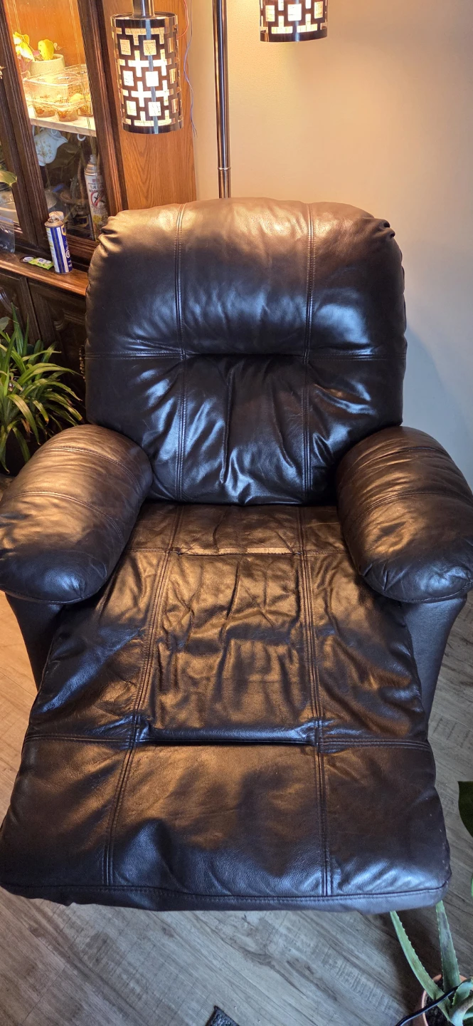 Dark Brown Leather Recliner