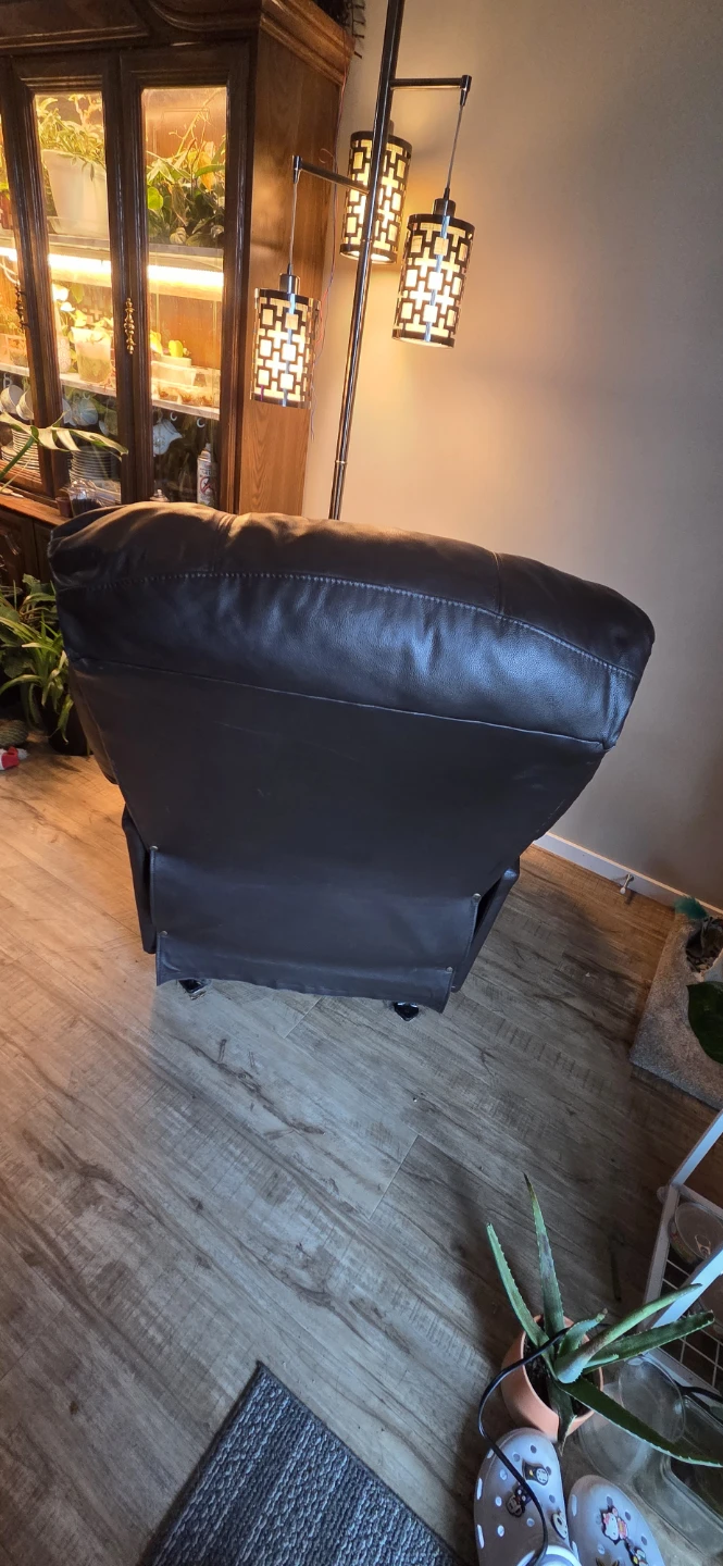 Dark Brown Leather Recliner - photo 3