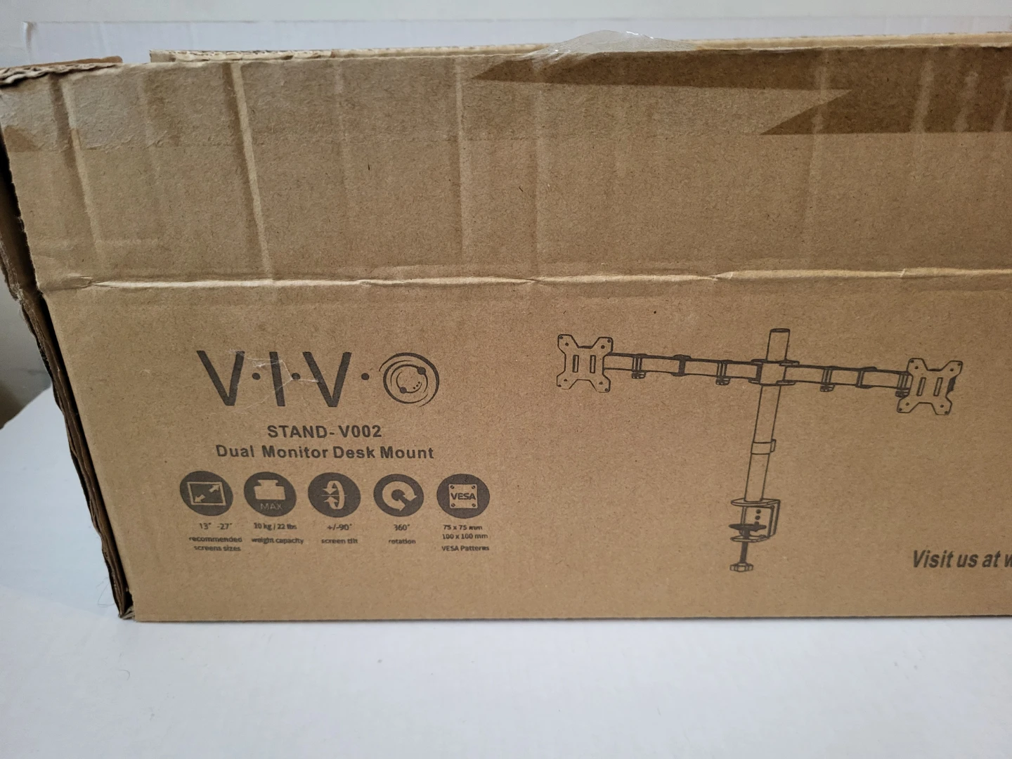 VIVO Dual Monitor Desk Mount STAND-V002