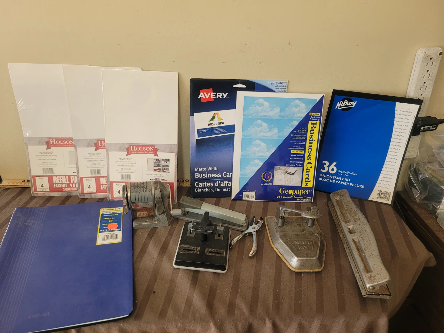 Office Supply Lot Paper Notebooks Tools