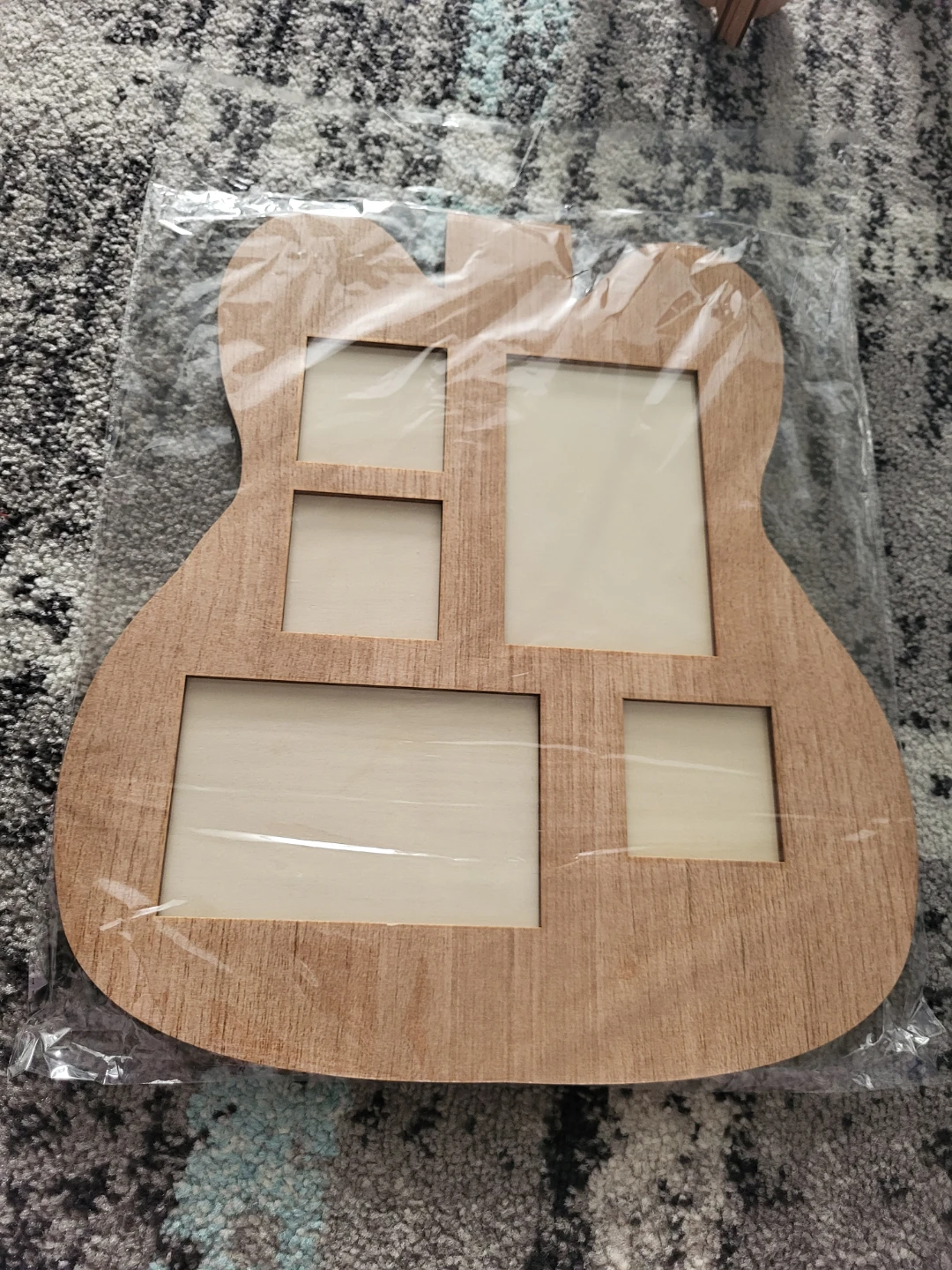 Guitar-Shaped Multi-Photo Frame