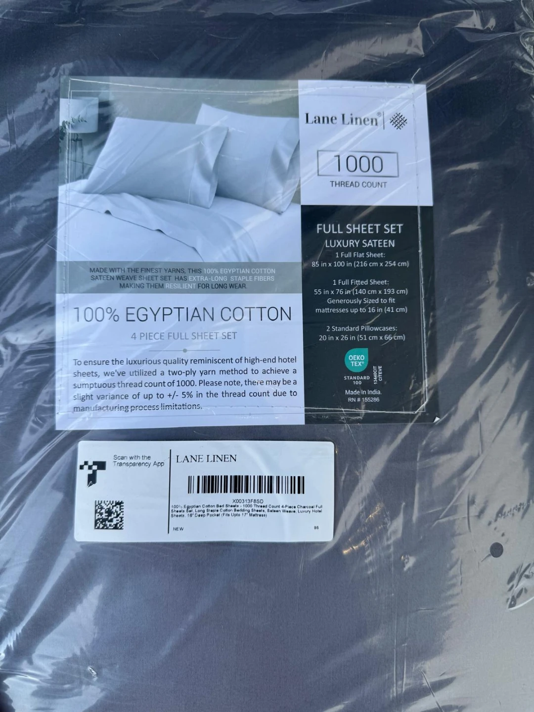 Lane Linen 1000 Thread Count Egyptian Cotton Sheet Set - photo 5
