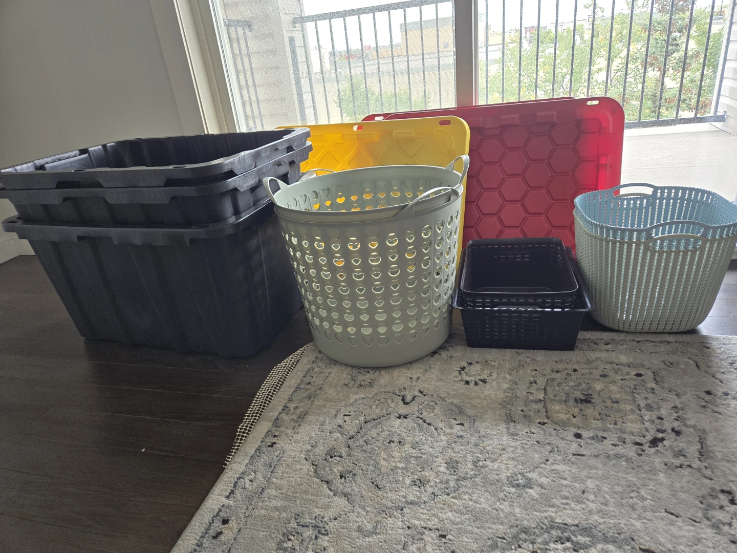 Assorted Storage Bins and Laundry Baskets - photo 2