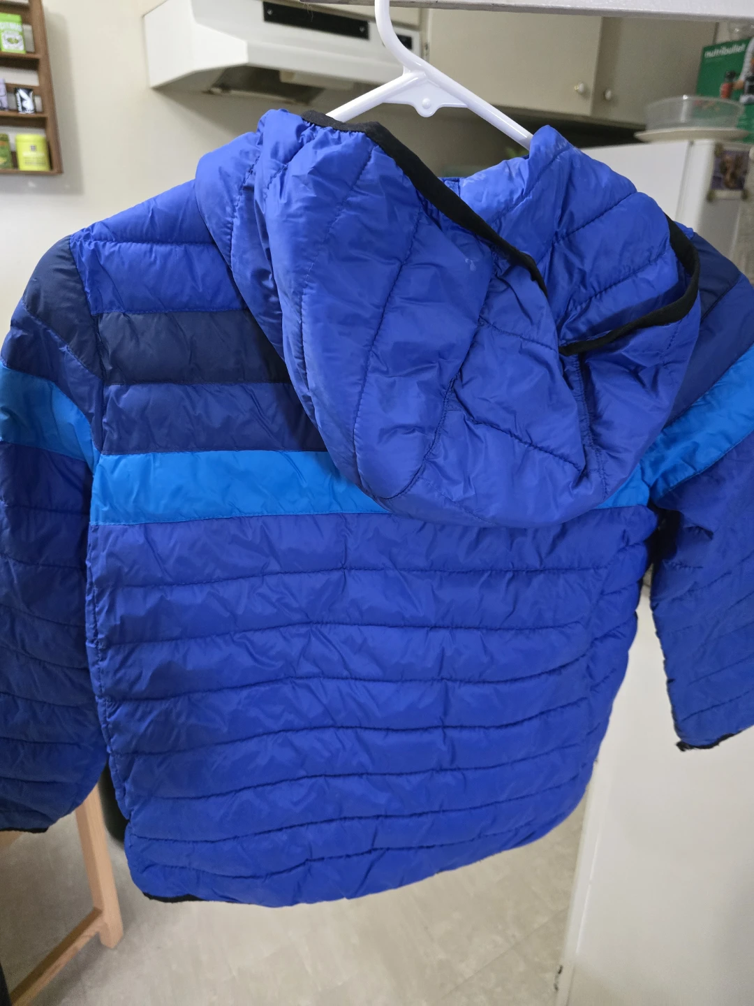 Gap Kids Blue Hooded Puffer Jacket - photo 3