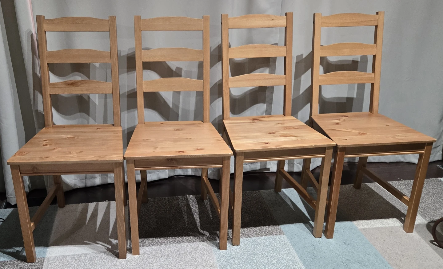 IKEA Pine Dining Table and 4 Chairs - photo 4