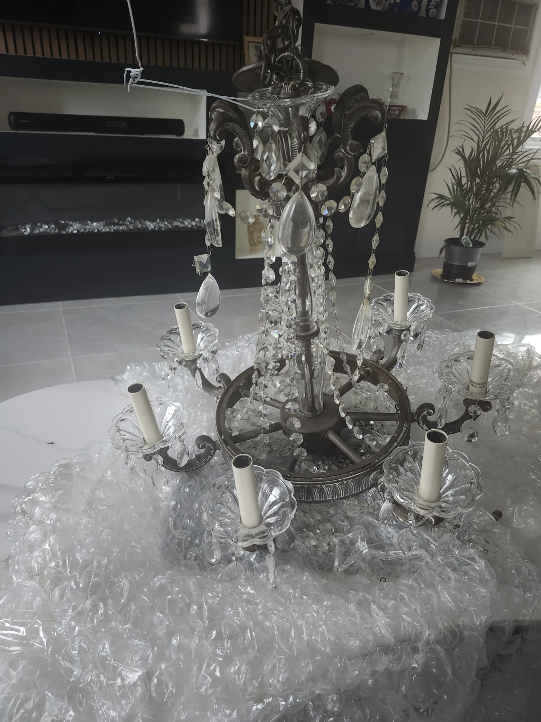 Antique Crystal Chandelier - photo 2