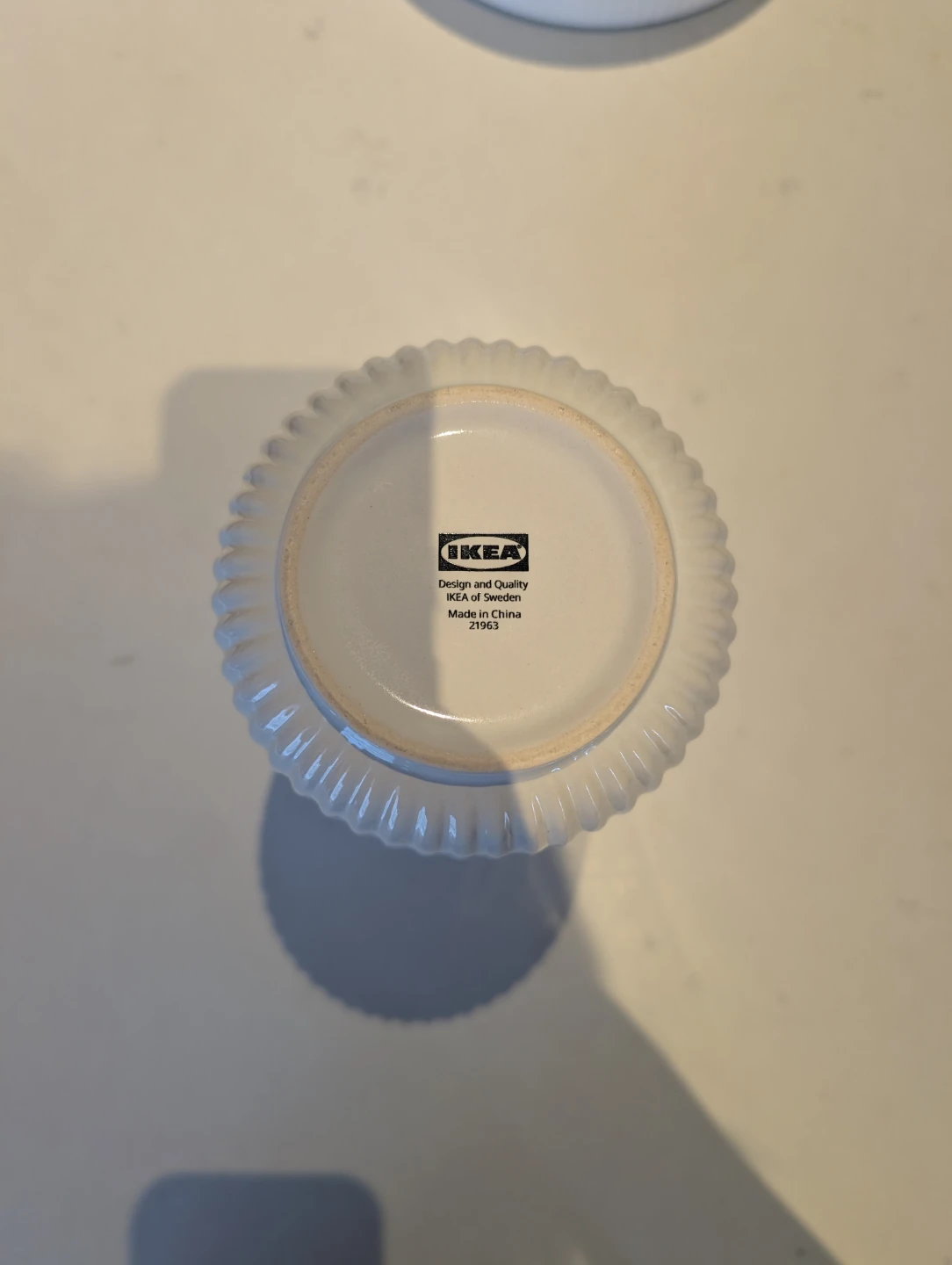 IKEA STILREN white vase, 22 cm - photo 2