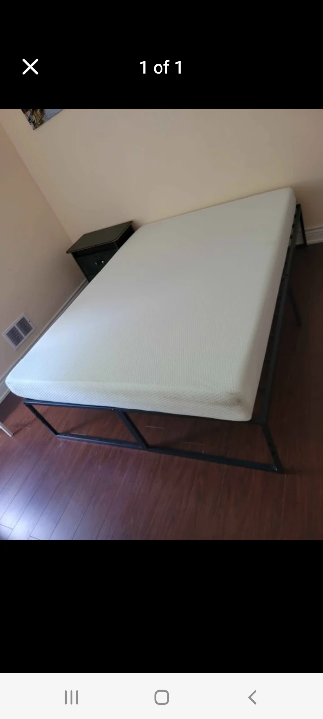 bed frame and mattress - photo 4