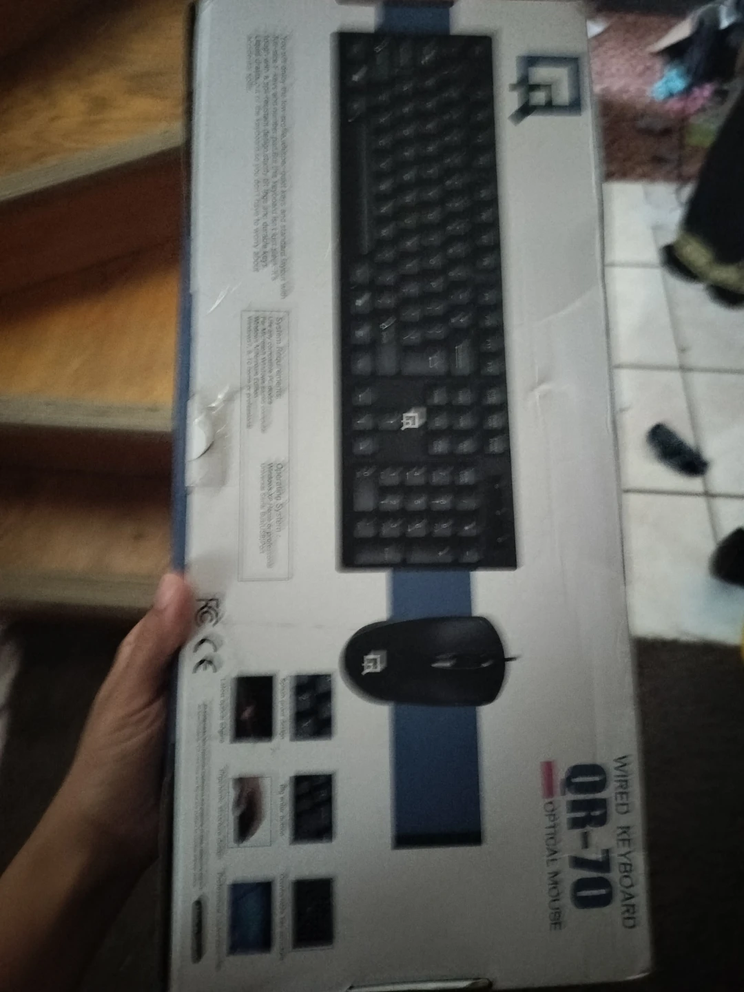 🏈QR-70 Wired Keyboard and Optical Mouse Set