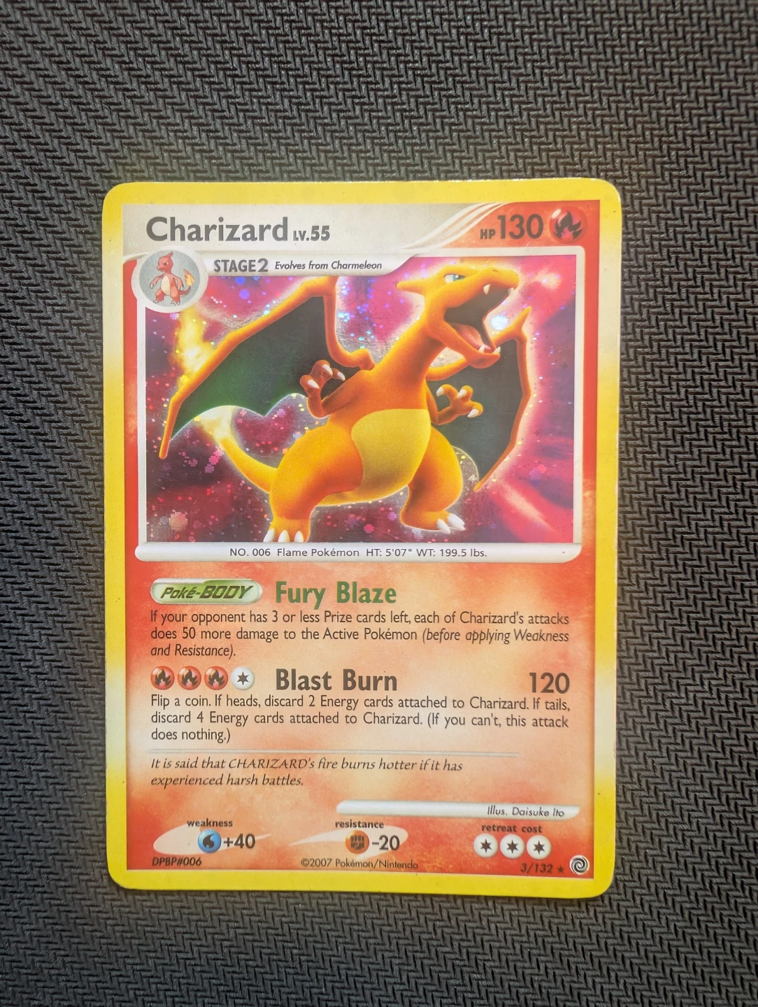 Charizard Secret Wonders Holo Rare 3/132 - Pokemon