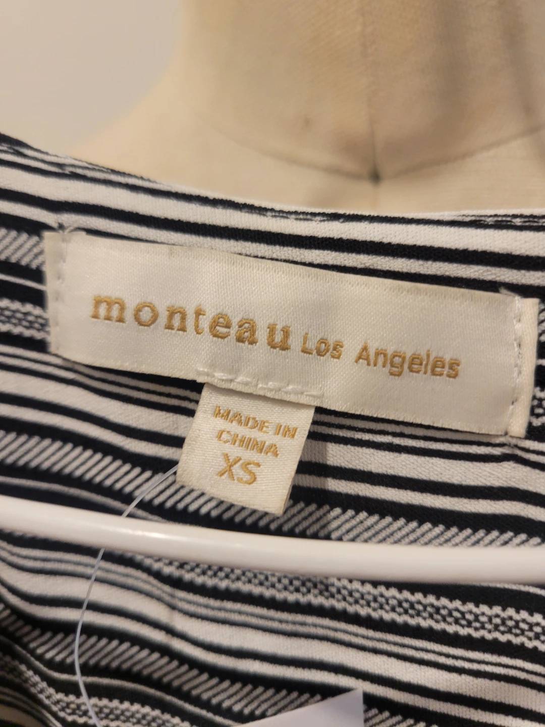 Monteau Los Angeles Striped Jumpsuit - XS - photo 2
