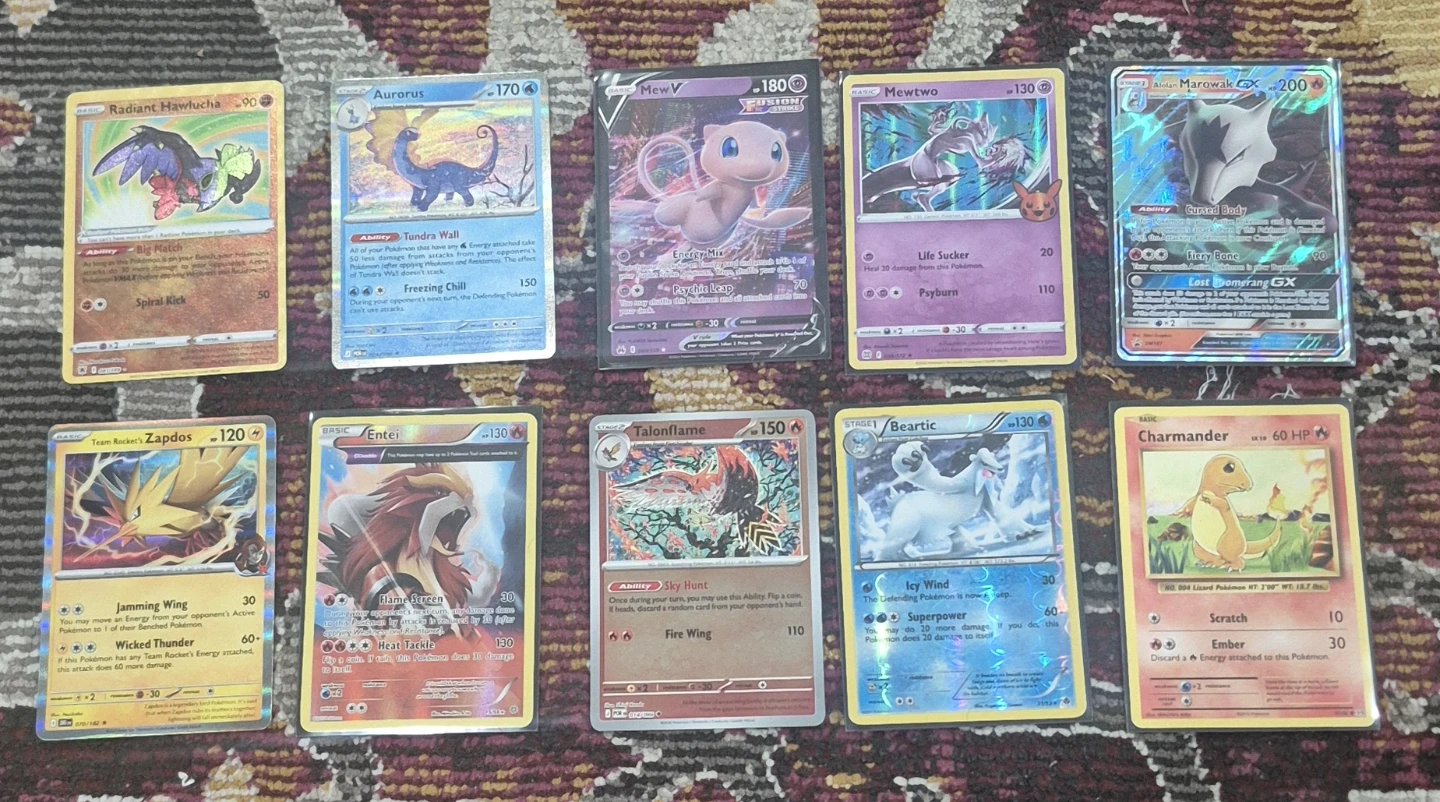 Assorted Pokemon Trading Cards Collection