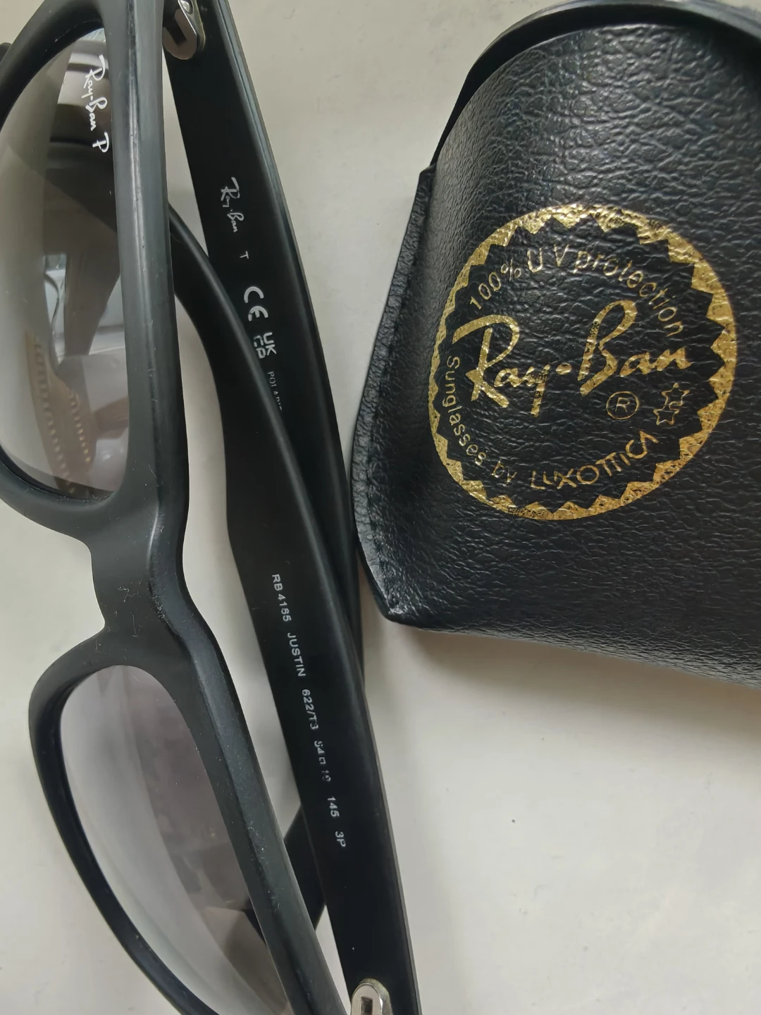 Ray-Ban Justin Polarized Sunglasses Matte Black