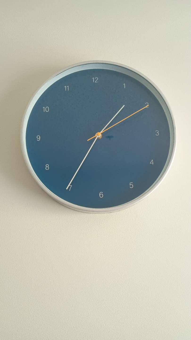 Blue Wall Clock