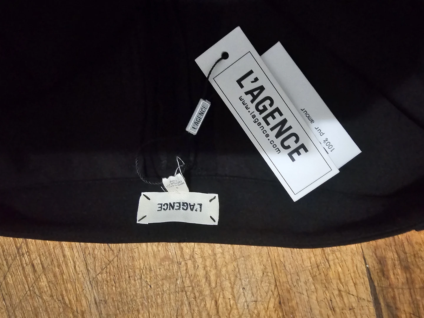 L'AGENCE Black Wide-Leg Pants Size 8 - photo 4