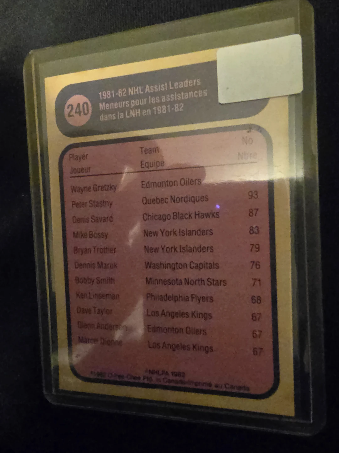 1981-82 Wayne Gretzky O-Pee-Chee Hockey Card - photo 2