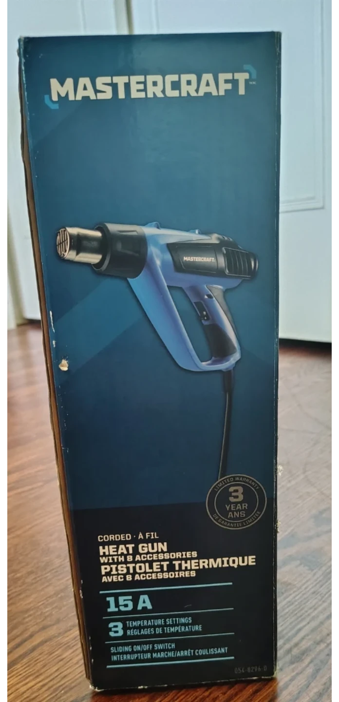 Mastercraft 15A Heat Gun with 8 Accessories - photo 2