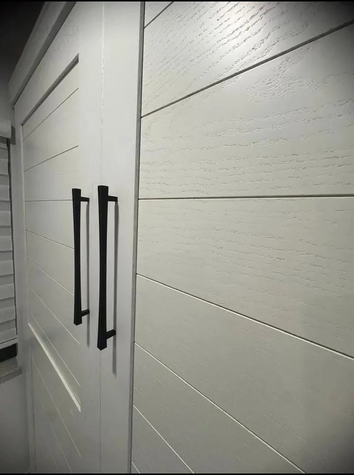 White Murphy Bed with Black Handles - photo 5