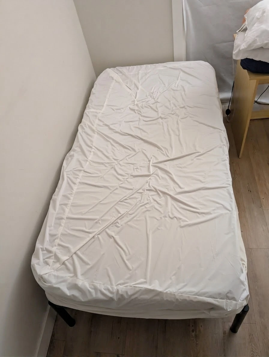 Twin Bed frame with mattress